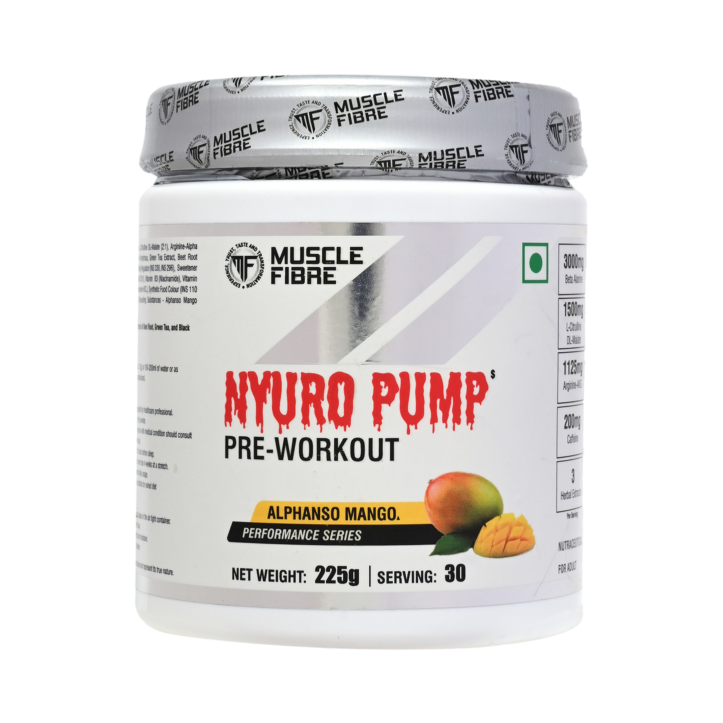 Nyuro Pump Pre Workout 225G
