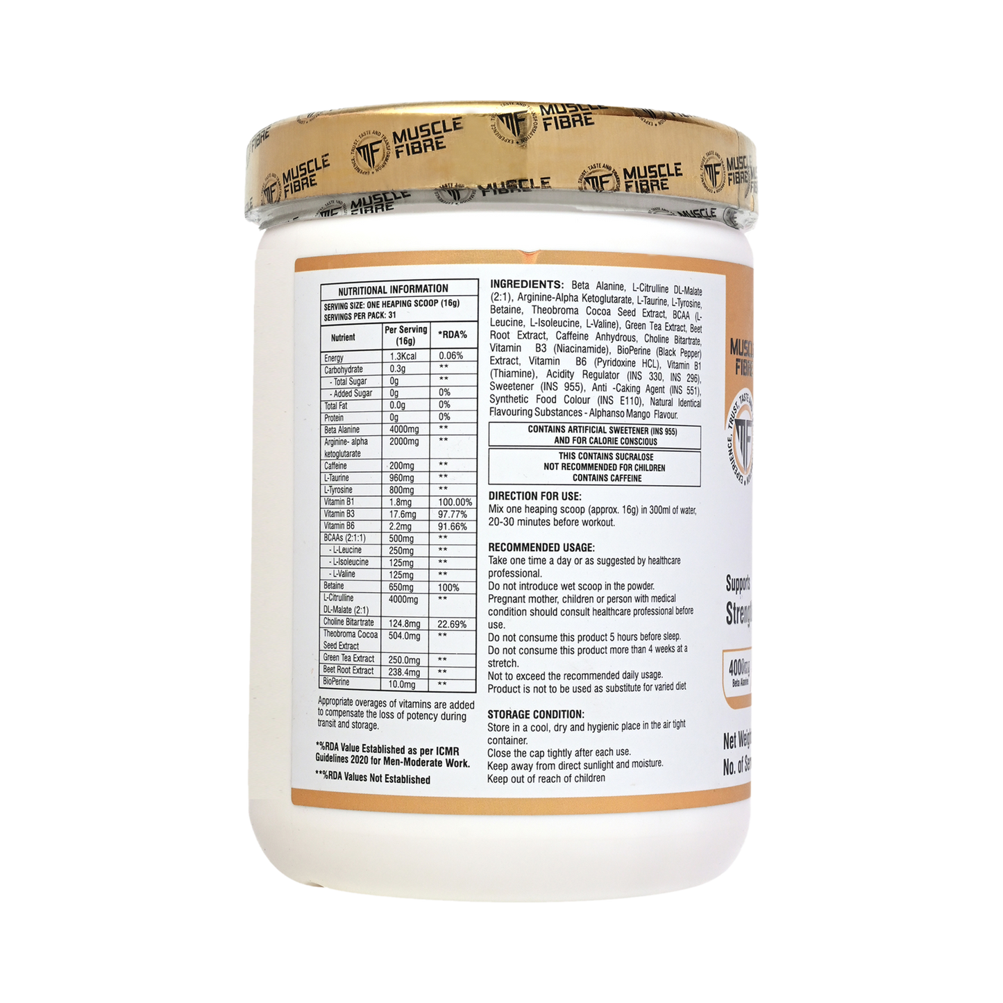 Fibre Pump Pre Workout 500g