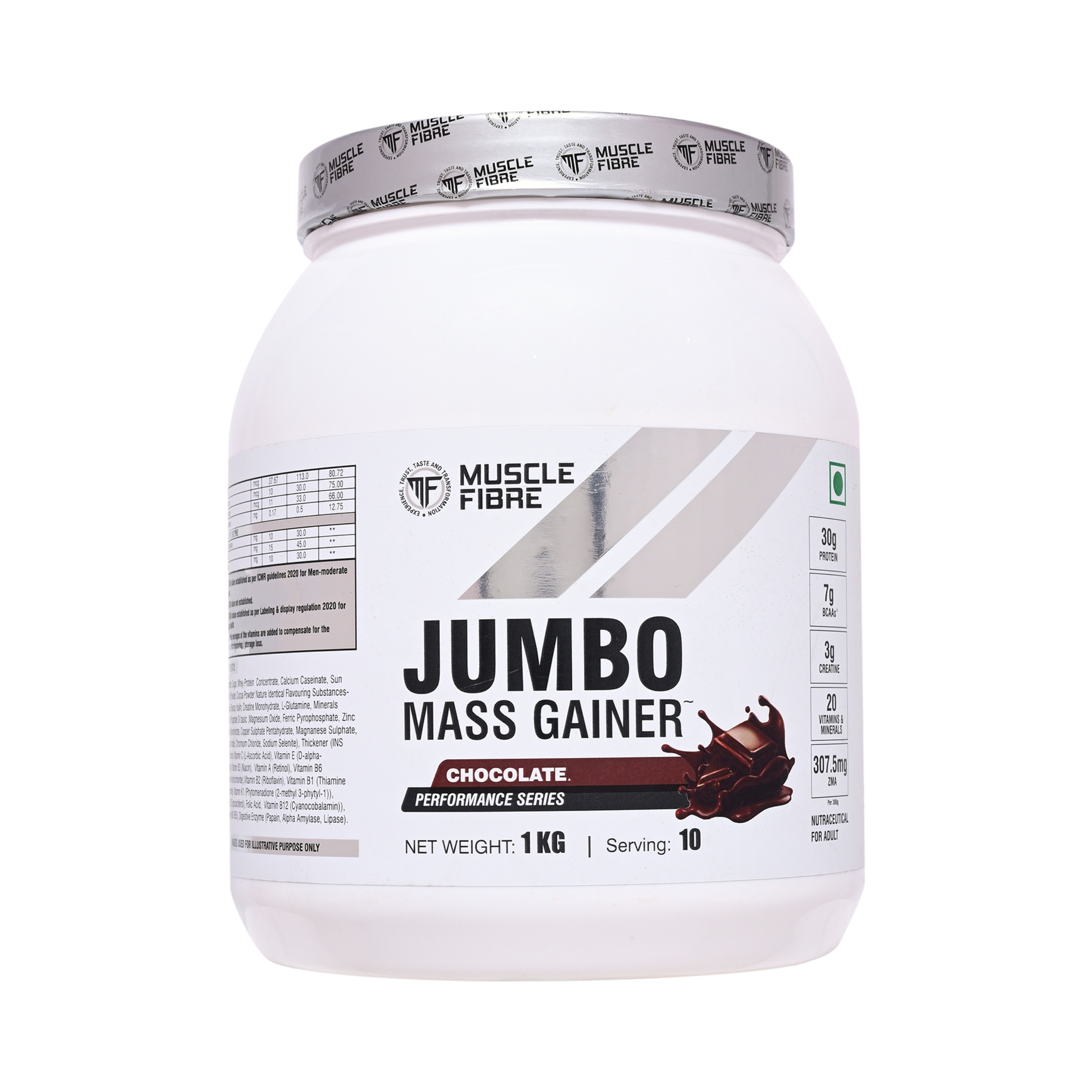 Front Gainer Jumbo Mass Gainer 1Kg – Muscle Fibre